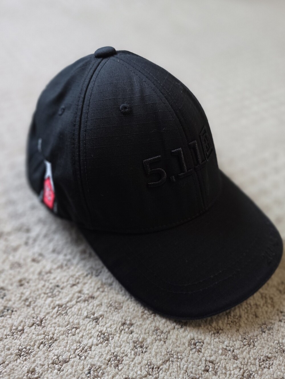 5.11 Tactical Black Embroidered Strapback Cap